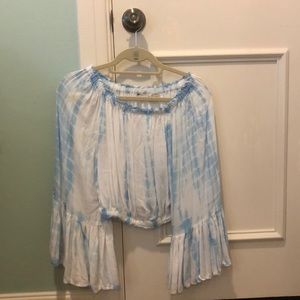 Tie Die off the shoulder blouse